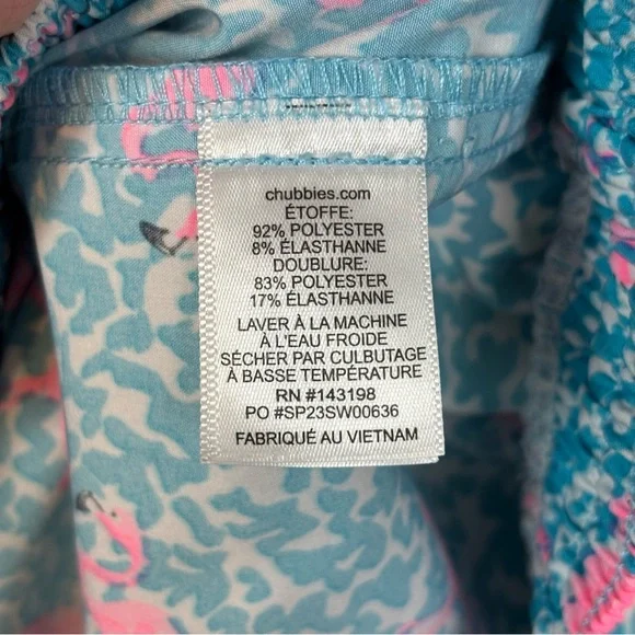 CHUBBIES THE DOMINGO’S ARE FOR FLAMINGOS SWIM SHORTS SWIMMING TRUNKS SMALL - Picture 10 of 11